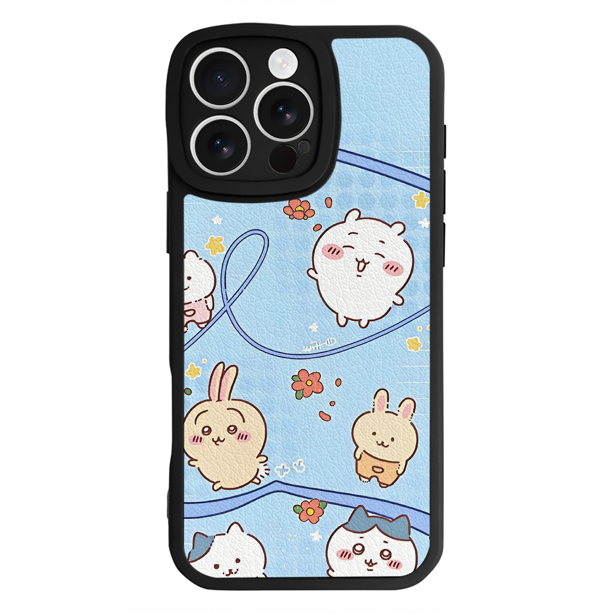 （画像用） ちいかわ Chii-kawa 【iPhone 16シリーズ対応】シリコンスマホケース（レザー調） 材質：シリコン